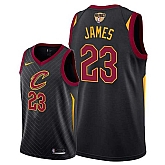 Cavaliers #23 Lebron James Black 2018 NBA Finals Nike Swingman Jersey,baseball caps,new era cap wholesale,wholesale hats